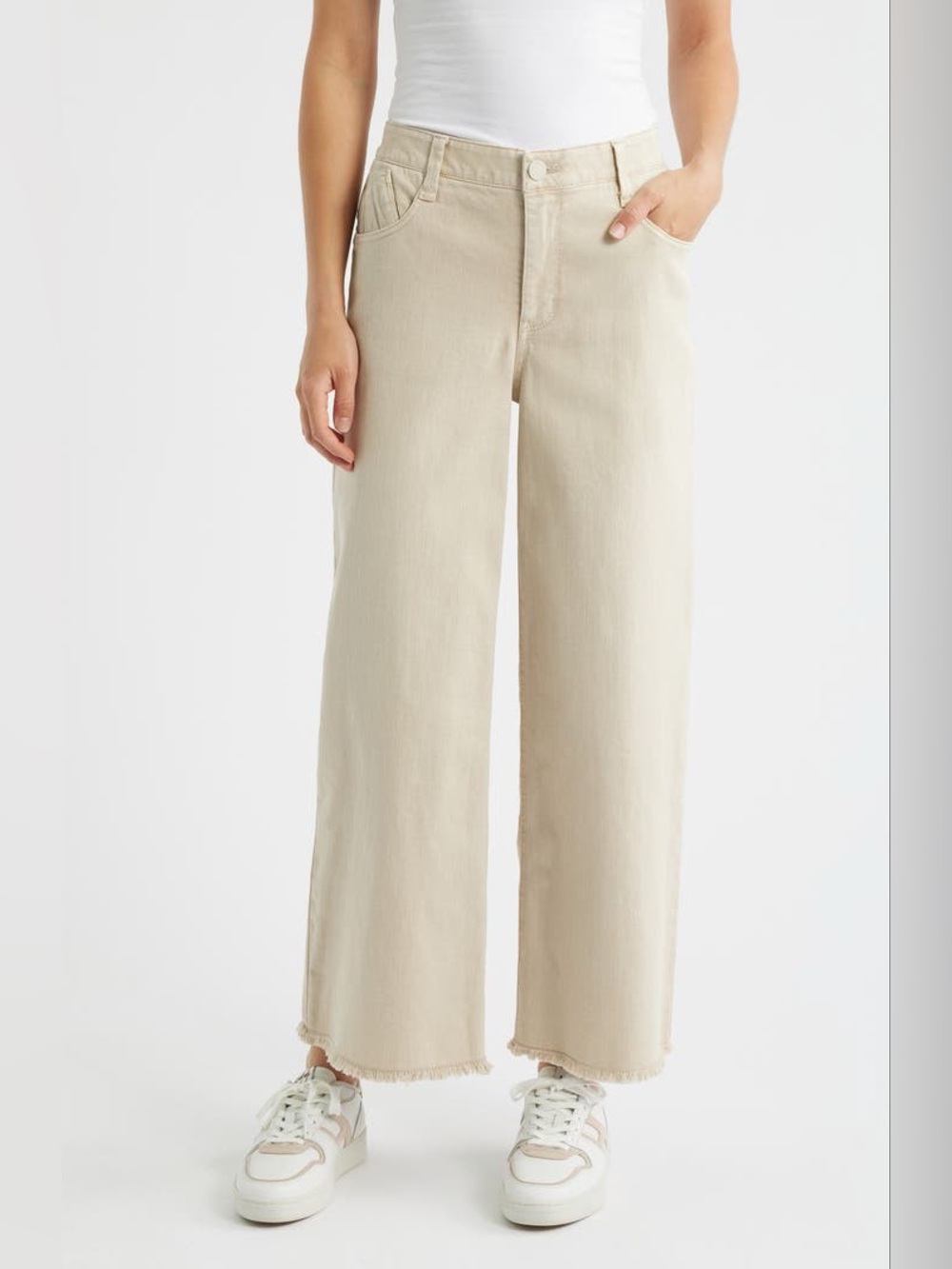 Wit & Wisdom Wyatt Skyrise High Waist Wide Leg Jeans Birch Size 4 NWOT